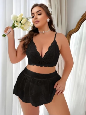 PASSİONE 75005 ETEKLİ BİG SİZE  SİYAH BİG SİZE