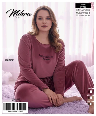 MİHRA 13214 R4916 KADİFE BATTAL KOL ETEK REÇME PAÇA TAKIM
