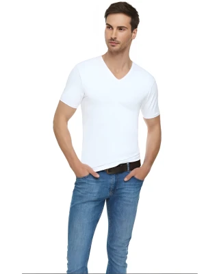 ELT1303 ELİT ERKEK ELASTAN V YAKA FANİLA