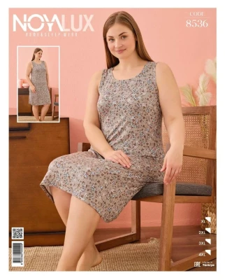 NOYA 8536 BİG GENİŞ ASKILI KADIN GECELİK VİZON