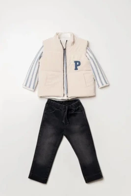 HİPPİL 7061 3 LÜ TAKIM 2-6 BEJ