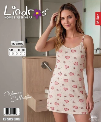 LİNDROS 02400 ELBİSE BEYAZ