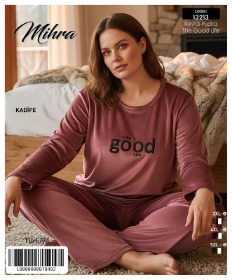 MİHRA 13213 R4913 BATTAL KADİFE TAKIM PUDRA