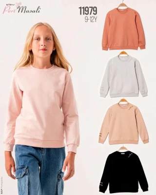 PERİ MASALI 11979 WORTHY NAKIŞLI KIZ ÇOCUK SWEATSHIRT – 9-12 YAŞ