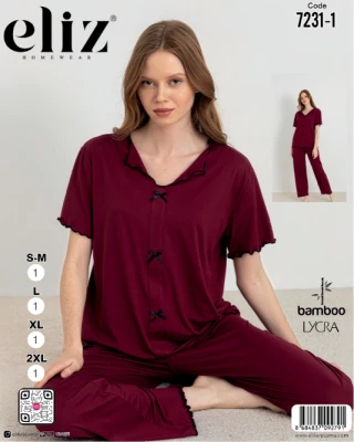 ELİZ 7231-1 WOMEN'S BOWOW PAJAMA SET