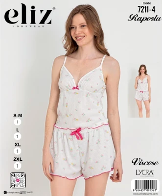 ELİZ 7211-4 İP ASKILI ŞORT TAKIM