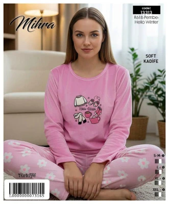 MIHRA 13313 R618 VELVET LONG SLEEVE BOTTOM LONG LEG COVER SUIT