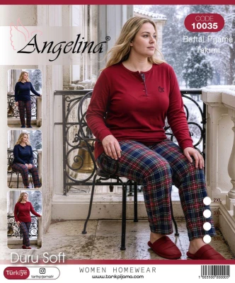 TARIK ANGELİNA 10035 DURU SOFT BAYAN BATTAL PİJAMA TAKIMI 2XL-5XL