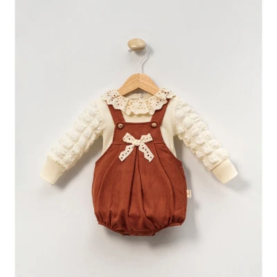 CAYZEN 1129 BELLA LACE KIZ BEBEK ROMPER 3-12 AY