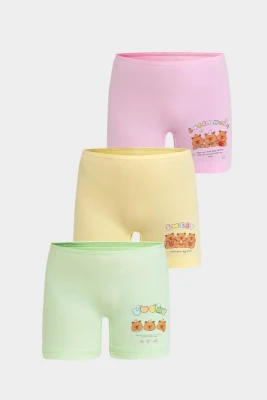 BERRAK 5667 KIZ ÇOCUK 3'LÜ BOXER