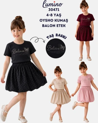 LUMİNO 30471 BALON ETEK 2Lİ TK BORDO 4-8 YAŞ