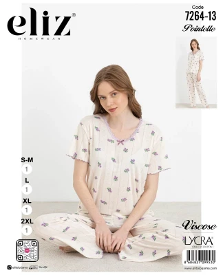 ELİZ 7264-13 DANTELLİ PİJAMA TAKIMI