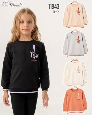 PERİ MASALI 11943 SISTER BASKILI KIZ ÇOCUK SWEATSHIRT – 5-8 YAŞ