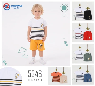 ZUZU POLO 5346 AY-SNOPPY CİZGİLİ BAS.BEJ 06-24AY
