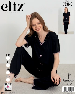 ELİZ 7231-6 WOMEN'S BOWOW PAJAMA SET