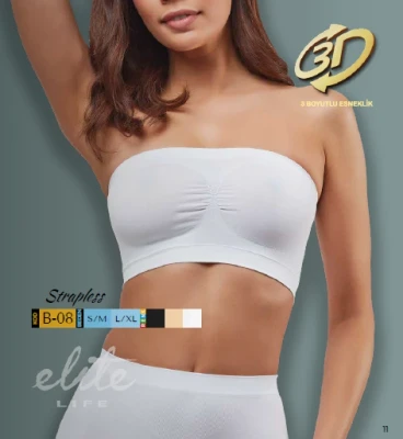ELİTE LİFE 860 B-08 DİKİŞSİZ STRAPLEZ BÜSTİYER