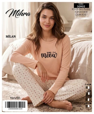 MİHRA 50902 R5109 MİLAN BASIC PİJAMA TAKIMI