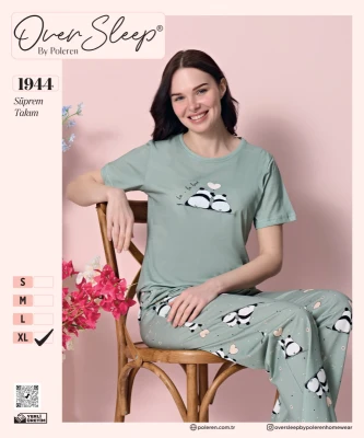 POLEREN 1944 BAYAN PİJAMA TAKIMI
