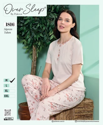 POLEREN 1816 BAYAN  PİJAMA TAKIMI