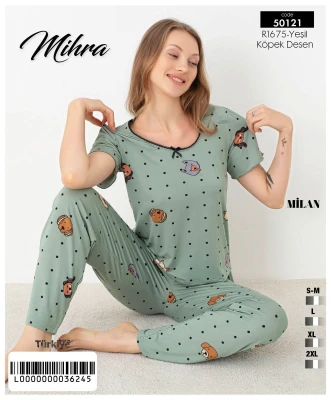 MİHRA 50121 R1675 Milan Kısa Kol Alt Uzun Takım Ye