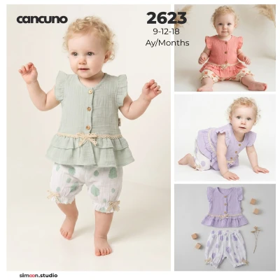 CANCUNO 2623 FIRFIR DANTEL FİYONKLU TK LİLA 9-18 A