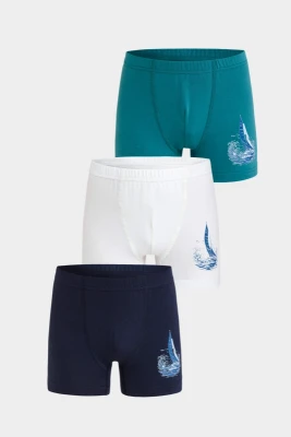 BERRAK 5064 ERKEK ÇOCUK 3'LÜ BOXER 9-10 YAŞ