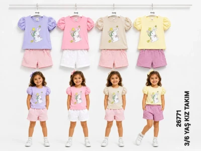 DAMLA 26771 TAVŞAN KIZ ÇOCUK TAKIM 3-6 YAŞ