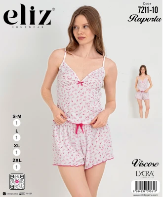ELİZ 7211-10 İP ASKILI ŞORT TAKIM