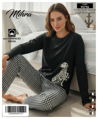 MİHRA 90796 R5180 20/1 PAMUK BASKILI BESİC