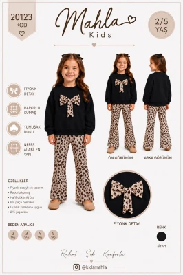 MAHLA KIDS 20123 LEOPAR DESENLİ 2'Lİ TAKIM 1-4 YAŞ