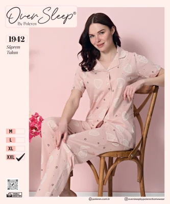 POLEREN 1942 BAYAN PİJAMA TAKIMI