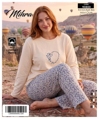 MİHRA 90800 R5132 20/1 SÜPREM BATTAL BASKILI BESİC