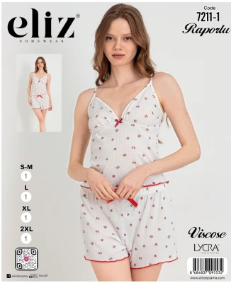 ELİZ 7211-1 İP ASKILI ŞORT TAKIM