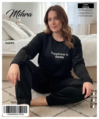 MİHRA 13214 R4914 KADİFE BATTAL KOL ETEK REÇME PAÇA TAKIM