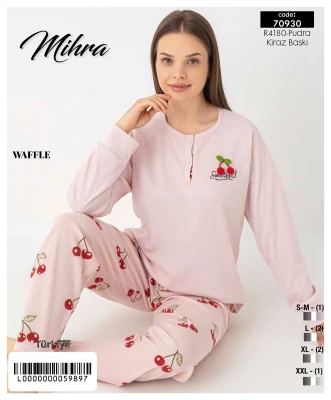 MİHRA 70930 R4180 WAFFLE PATLI REGLAN KOL TAKIM PUDRA