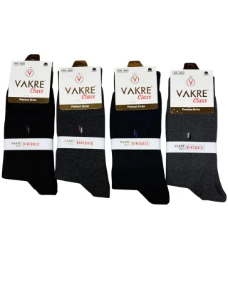 VAKRE ERKEK DİKİŞSİZ JAKARLI SOKET ÇORAP