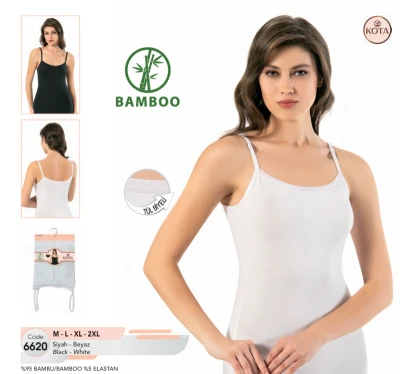 KOTA 6620 BAMBU SÜPREM İP ASK. TÜL DET. AT. BEYAZ 