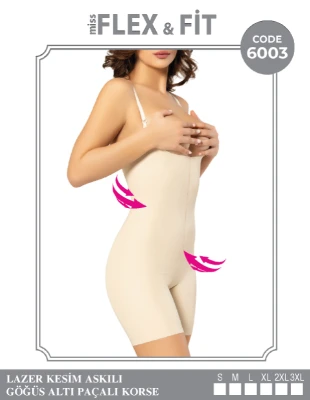 FLEX FİT 6003  TEN  L BEDEN GÖGUS ALTİ ASKİLİ SORT