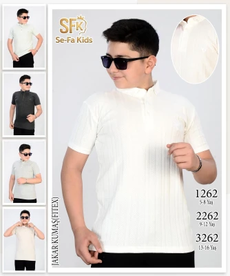 SFK KİDS 3262 JAKAR YAK.GES K.KOL TİŞÖRT BEJ 13-16