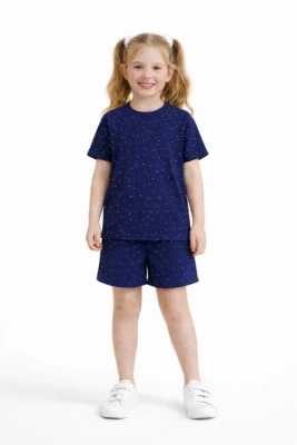 LUMİNO 30454 TAŞLI ŞORTLU REGLAN KOL TAKIM LACİVER