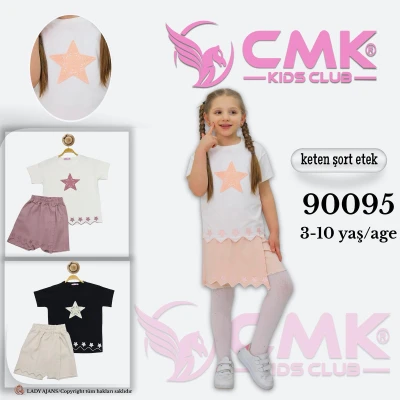 CMK 90095 KIZ TAKIM PEMBE 3-10 YAŞ
