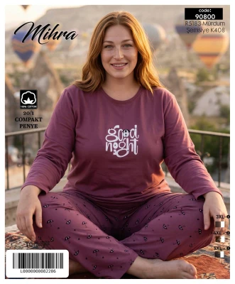 MİHRA 90800 R5183 20/1 SÜPREM BATTAL BASKILI BESİC