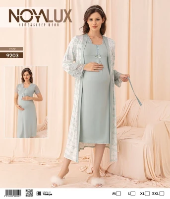 NOYA 9203 2’Lİ MAVİ HAMİLE TAKIMI – M-2XL