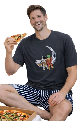 KOZA 77624 ERKEK PIJAMA TAKIMI FÜME