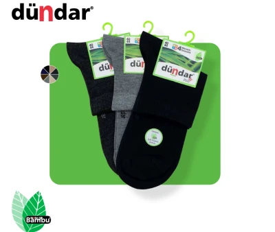 DÜNDAR 4131 PLUS ERKEK BAMBU KONÇ PATİK