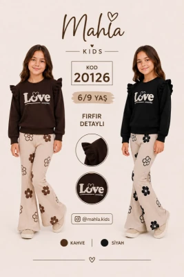 MAHLA KIDS 20126 LOVE BASKILI 2'Lİ TAKIM 5-9 YAŞ