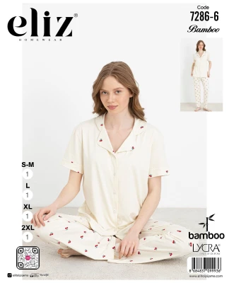 ELİZ 7286-6 DÜĞMELİ PİJAMA TAKIMI