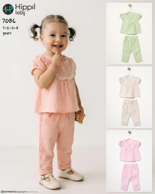 HİPPIL 7086 2Lİ TAKIM T.PEMBE 1-4 YAŞ