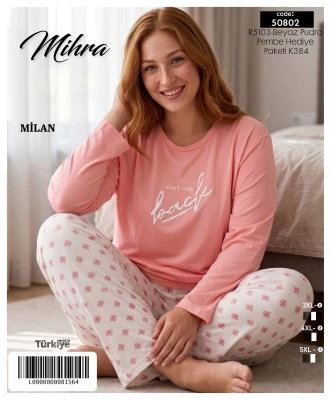 MİHRA 50802 R5103 MİLAN BASIC BATTAL PİJAMA TAKIMI
