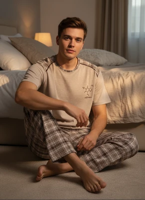 MİHRA 65129 R3395 SÜPREM NAKIŞLI ARA BİYELİ ERKEK TAKIM